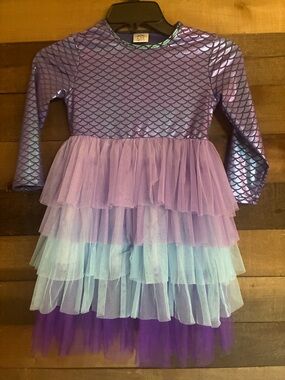 Amazon Purple and Light Aqua Mermaid Tulle Costume Dress